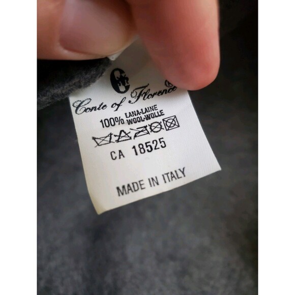 Conte of Florence Hat Gray Flat Cabbie Peaky Blinder Newsboy Felted Wool Medium - Picture 8 of 12